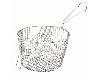 Non Branded Kitchen Craft Tinned Extra Deep Chip Basket for 20cm (8") Pan