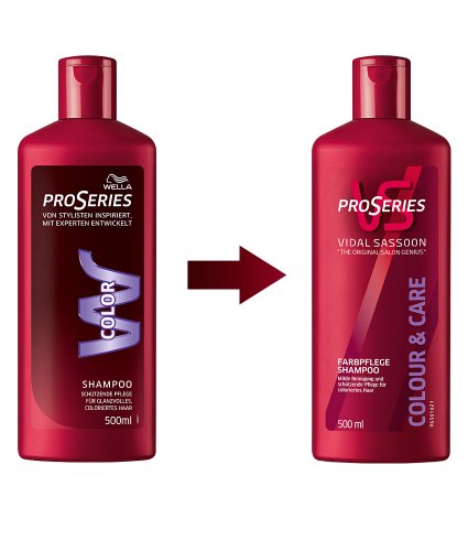 Vidal Sassoon Pro Series Colour&Care Shampoo, 6er Pack (6 x 500 ml) - 2