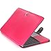 Price comparison product image 11 inch MacBook Air CaseMiya Luxury Classic Design Folio PU Leather Case Slim Fit Ultra Thin Precise Cut-Out Business Cover for MacBook Air 11.6Hop Pink
