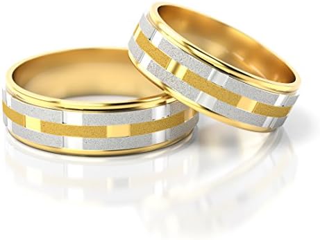 Weddingrings White Gold / Yellow Gold 750_PD155_S-910