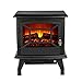 Price comparison product image Burrby Flame Effect Electric Stove Heater 17 Inch Electric Fireplace Realistic Log Burner Effect Adjustable Fast Heating Temperature 77-95¡ãF Dual Power 950W/1800W