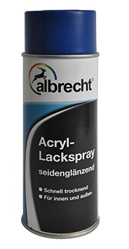 Albrecht Acryl-Lackspray seidenglänzend RAL 9010 400 ml, weiß, 3400405330901000400