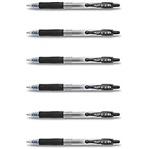 Stylo Gel Pilot G2 Premium - Pointe 0.7 Mm - Encre Noire Anti-Tâche - Lot De 12 - Rétractable