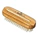 Kent Brushes Natural White Bristle Nail Brush in Satinwood
