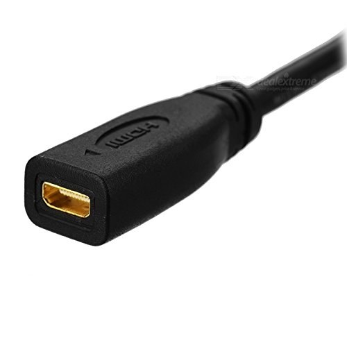 CY Typ D Micro-HDMI-v1.4 Kupplung Buchse weiblich auf Typ C Mini HDMI Stecker-Konverter Adapter kabel 10 cm - 3