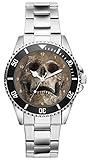 Skull Gothic Schädel Geschenk Artikel Idee Fan Uhr 20563
