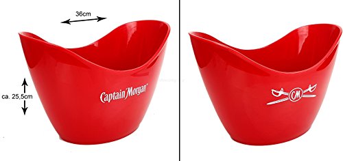 Preisvergleich Produktbild Captain Morgan Flaschenkühler Eisbox rot