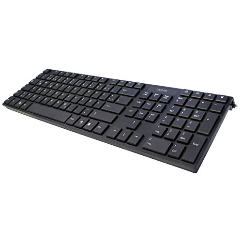 Preisvergleich Produktbild LogiLink Tastatur I-Style Flat USB schwarz