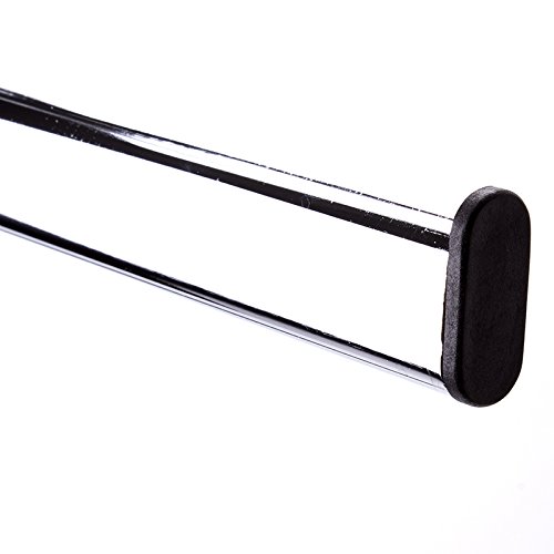 MSV Handtuchständer Handtuchhalter „Diamantino“ (LxBxH): ca. 41 x 23 x 89 cm Metall verchromt mit 2 Handtuchstangen - 4