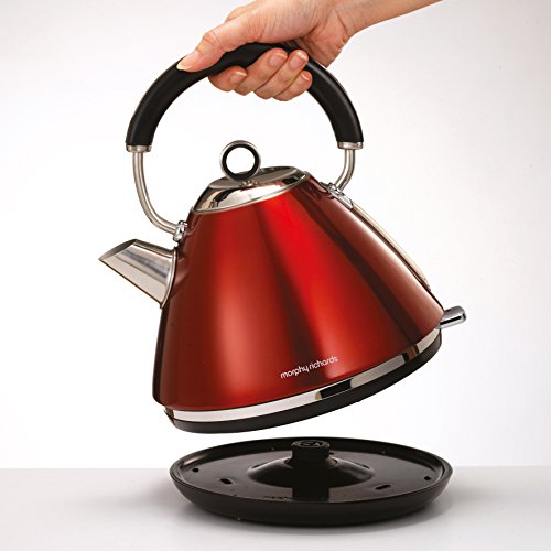 Morphy Richards 102004EE Accents Wasserkocher Pryramide rot - 2