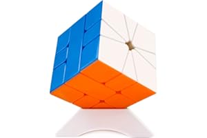 OJIN YuXin Kleine Magie SQ1 M Cube Quadrat-1 M SQ 1 die verbesserte Version M Reibungslos schnelles Twsit-Puzzle Denkaufgabe Würfel mit einem Würfelstativ (Stickerless)