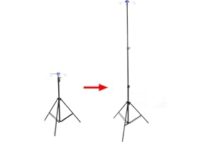LLDSB026 LLPEIJIE026 Carts Infusionsständer Klappbar mit 4 Haken,Höhenverstellbar 70~210cm,Altenpflege, Krankenhaus(210cm(83in))