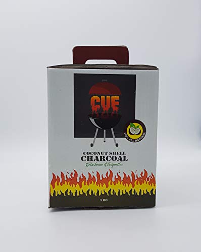 détail Coquille de Noix de Coco pour Barbecue Charbon de Bois par Cue – 5 kg Box – Restaurant de qualité 100% Naturel