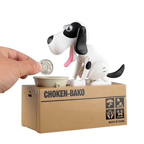 ESHOO Chocken Bako Münzen Bank Puppy Geld Spardose Hund Piggy Bank - 2