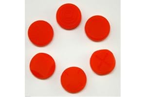 PERFECT PART 1 Set Analoger Silikon-Daumengriff Joystick-Kappen für PS Vita PSVita PSV 1000 2000 (rot)