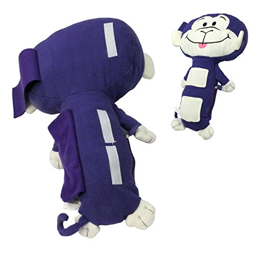 Kids Child Travel Soft Cuddly Toy Safety Seat Belt Pad Pillow Head Rest In Assorted Theme (PACK OF 1, MONKEY)
