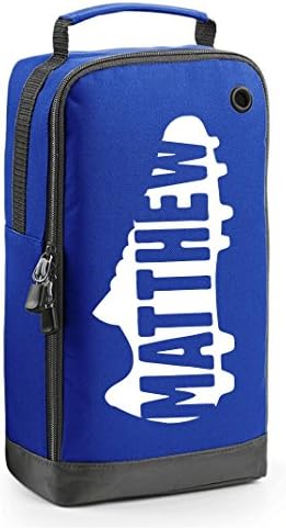 Royal Blue Personalised Boot Motif Bag with Carry Handle - Football Rugby Cricket