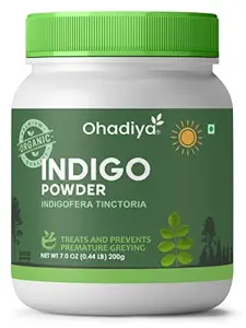 Ohadiya Indigo Powder | Indigofera Tinctoria - Ideal for Black and Dark Hair -200gm