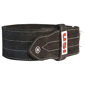 USI UNIVERSAL THE UNBEATABLE Power Lifting Belt, 790PL Light Power Lifting Belt for Men & Women Weightlifting Competition Workout Training Weight Lifting Belts Made of Thick Leather (Black)