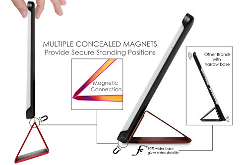 Forefront Cases® Neue Leder Hülle Tasche Case Cover für Samsung Galaxy Tab S2 8.0 T715N – Rundum-Geräteschutz und intelligente Auto-Sleep-Wake-Funktion – inkl. Eingabestift - 3