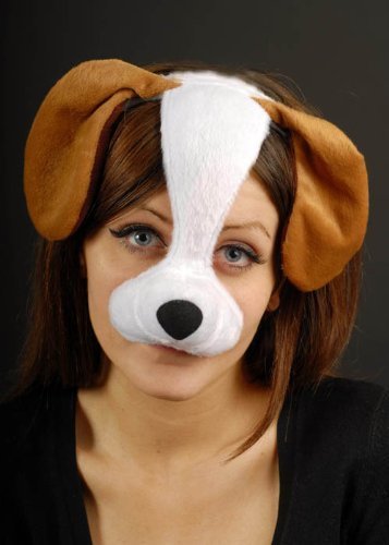 Preisvergleich Produktbild Hund Maske auf Haarband mit Ohren
