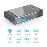 LED Beamer, 3800 Lumens Projektor 1280x800 Aktives 3D DLP-Link Support 1080P Full HD Android Smart Projektor mit HDMI Wifi Bildschirm Teilen Kostenlose 3D-Brille