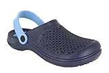 optimierte Rutschhemmung Slobbys Damen Eva Clogs  Hausschuhe Gartenclogs  Freizeit Sommer Schuhe in Verschiedenen Farben Gr.36-42 (38, 00558 Blau)