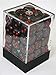Produktbild Chessex Velvet Black/Red W6 12mm Würfel Set CHX27878