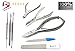 Toenail Clipper Set for Thick Toenails Clippers Cutter Satin Edge Heavy Duty Toenails Clipper Kit Pack of 8 pieces. Included Nail Cutter Nipper and Foot file, Nail File, Diamond Dust Coated file and Travel Pouch