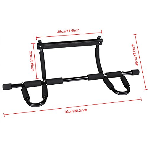 Ancheer Türreck/ Klimmzugstange, Pull Up Bar, Sit up Trainer, Multifunktion Fitnessgerät Heimtrainer - 2
