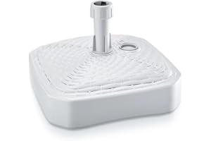 LEM Select Pied de Parasol Effet tressé Blanc