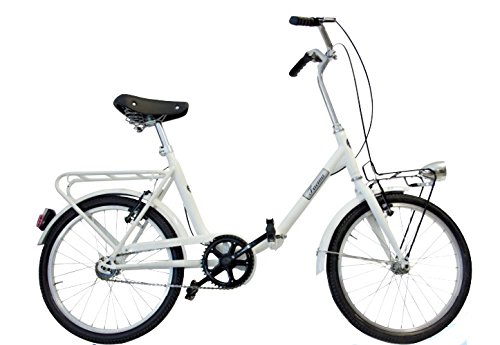 €155.00 FAEMA Bici Pieghevole 20 Acciaio BIANCA - bikewebshop.it