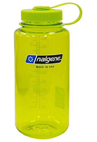 Nalgene 1413830 - Bidón con boca ancha de acampada y senderismo, color Verde, 1 L