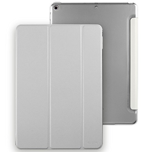 Neues iPad 2017 iPad 9.7 Zoll Hülle, ESR® Yippee Bildserie Cover Auto aufwachen / Schlaf Funktion Smart Case Wickelfalz Ledertasche mit Lichtdurchlässig Rückseite Abdeckung Schutzhülle für Neue iPad 9.7 2017 (Raum Grau) - 2