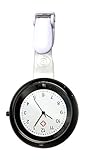 Ellemka JCM-2103 Schwesternuhr Ansteckuhr FOB elegante-e medizinisch-e Kittel-Uhr Analog funktional Krankenhaus Pflege-r Krankenschwester Quarz Clip Fashion Farbe Black Schwarz