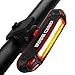 Produktbild GVDV Fahrrad Rücklicht Intelligent LED wasserdichte Rücklicht, USB aufladbare Sport Fahrradbeleuchtung hinten Fahrrad-Licht, 6-Modus-Optionen