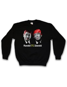 RONALD VS. DONALD SWEATSHIRT- Regan USA Trump President Fast Food America Great Again Anti Culture Stars Stripes...