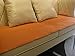 Produktbild LKMNJ Sofakissen Rutschfest Sofa Sofa Handtuch Schlafsofa  Reine Farbe  Hochwertige Stoffe  Leicht Zu Reinigen  ,Orange50 * 70 Cm