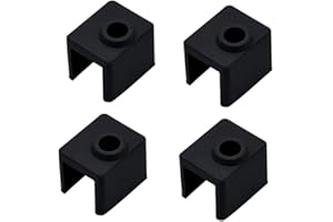 HysiPrui 4pcs Hotend Heizung Block Silikon Socken von 3D Drucker Teile Zubehör, Hochtemperatur Extruder Heizblock Silikon Abdeckung für 3D-Drucker Elegoo Neptune 4/4 Pro