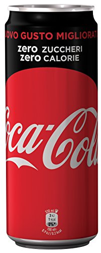 Coca Cola - Zero, Bevanda Analcolica Senza Calorie - 24 pezzi da 330 ml [7920 ml]