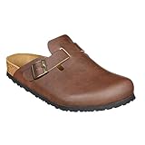  JOE N JOYCE Amsterdam SynSoft Herren Clogs Wohlfühl Schuhe Braun Größe 44