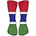 Produktbild Unisex Flag Of The Gambia Socks Over The Knee 20-30mmHg Graduated Compression Best For Medical Nursing Casuel Hiking Travel & Flight Beautiful Present