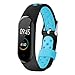 Produktbild bloatboy Lightweight Lüften Weichem Silikon Uhrenarmband Für Xiaomi Mi Band 4 Watch, Ersatz Mode Smart Watch Handschlaufe Uhrenarmband Mit Stomata (Blau)