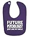 Price comparison product image Future Psychologist Just Like My Uncle Cute Newborn Toddler Baby Bib (Purple)