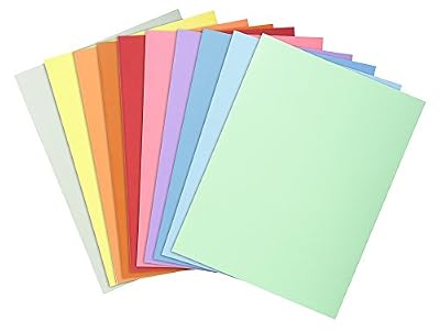 Exacompta - Réf. 340000E - Paquet de 100 Chemises Semi-Rigides Super - 24x32cm pour Documents A4 - Carte 160g/m² - Couleurs Assorties