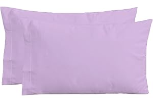 Perlarara Iride - Federa Cuscino 40X60 Bambino Set 2 Federe - Fodera Cuscino Bambino in Cotone Made in Italy - Federe Cuscino 40x60 Bambini Tinta Unita - Lilla