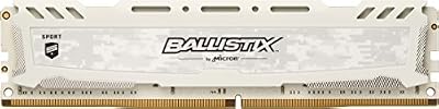 Ballistix - BLS4G4D26BFSC - Sport LT 4Go DDR4 2666 MT/s (PC4-21300) SR x 8 DIMM 288-Pin - (Blanc)