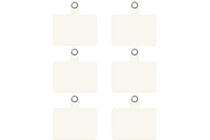 TBOC Patchs Accessoires de Remplacement pour Tour de Cour Coque Telephone Portable [6 UNITÉS] Couleur [Blanc] Holder Porte Pochette Cordon Laniere Téléphone Attache Collier Smartphone Accessoire