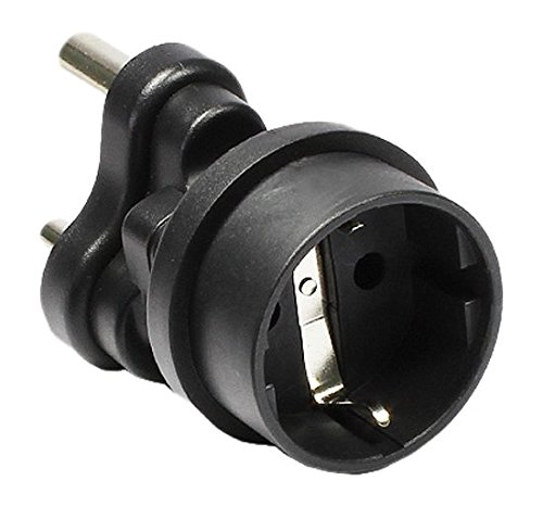 Preisvergleich Produktbild Stromadapter, Südafrika 3 pin Stecker auf Schuko Buchse