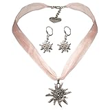 Trachten-Kette und Dirndl-Ohrringe perfekt zum Trachten-Outfit (Dirndl, Lederhose, Trachtenbluse, Oktoberfest)